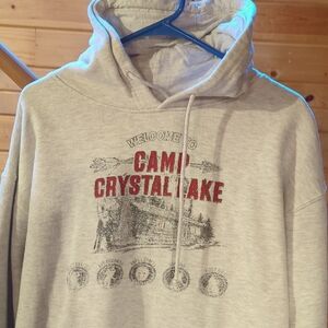 Delta Heather Gray Camp Crystal Lake Hoodie